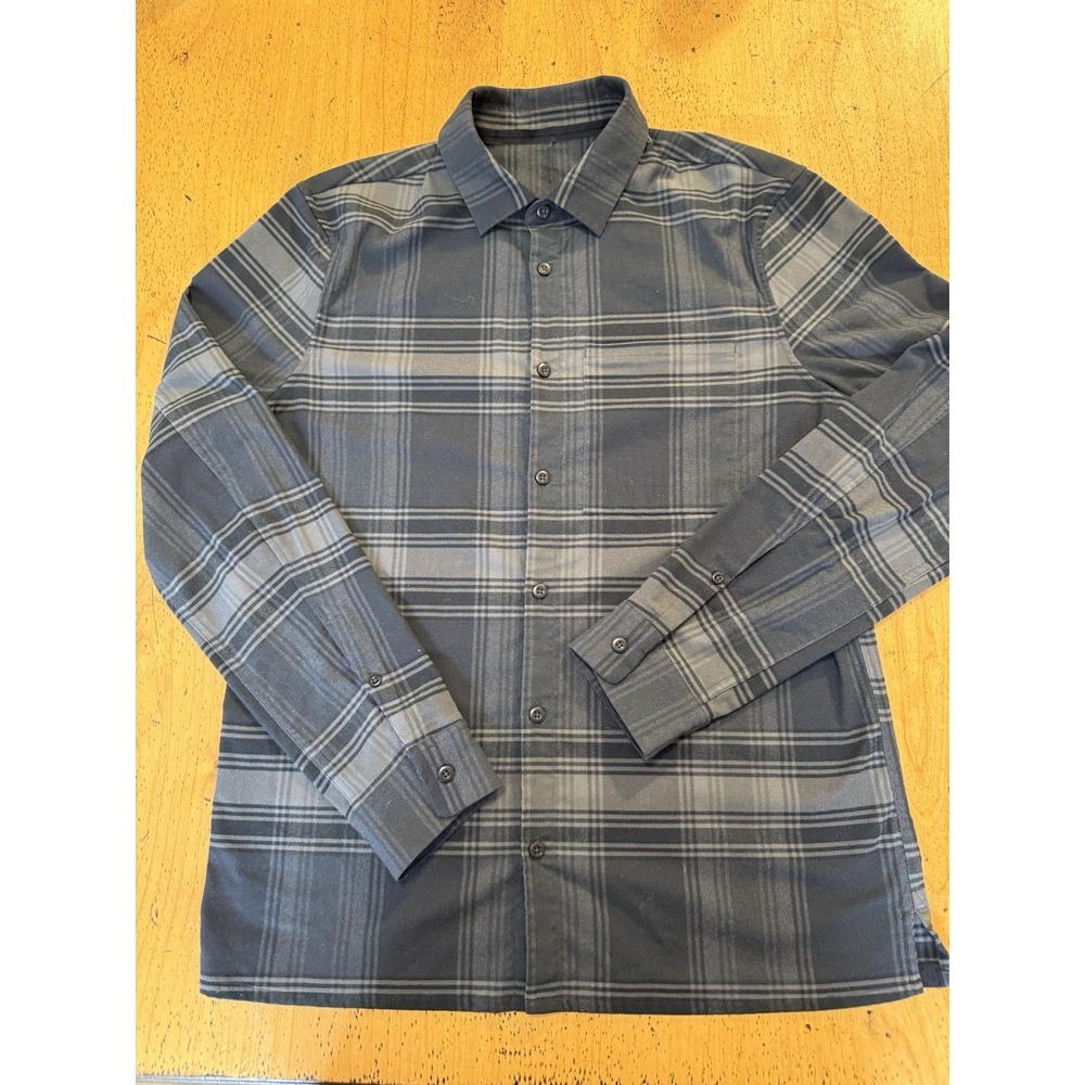 Lululemon Masons Peak Flannel Long Sleeve Button Down Shirt Mens Sz Large